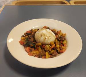 Salad Burrata Roasted Vegetables