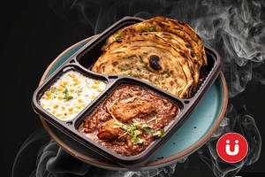 Laccha Paratha + Chicken Curry Combo