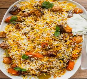 Veg biryani and kebab combo (600 Gms)