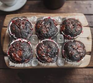 Double Chocolate Muffin Cup Cake(box Of 6)