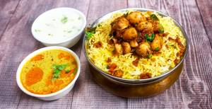 Mushroom Biryani Famiy