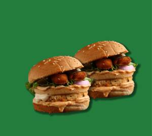 Mighty Aloo Tikki Burger Combo [2 Pieces]