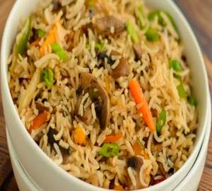 Mushroom Fried Rice                                                                                                                             