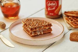 Lotus biscoff waffle                                                 