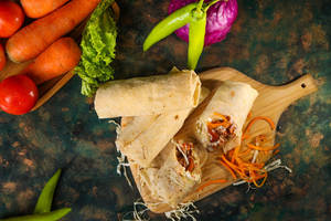 Chicken Shawarma With Salad