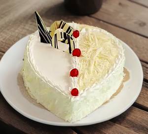 White Forest Heart Shape