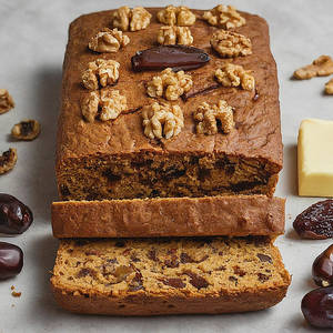 Date & Jaggery Wholewheat Tea Cake Loaf