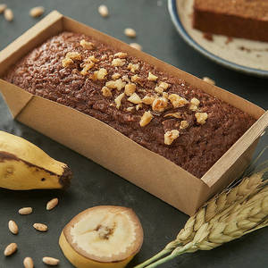 Banana Walnut Jaggery Whole-wheat Tea Cake Loaf