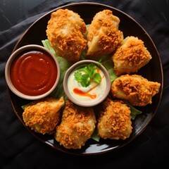 Chicken kathmandu juicy crispy momos [10 pieces]