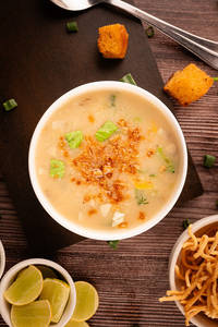 Veg Burnt Garlic Soup
