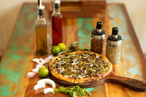 Kerala Beef Fry Pizza