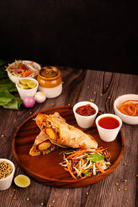 Chicken Manchurian Roll