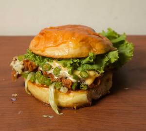 Indian British Fried Chicken Burger