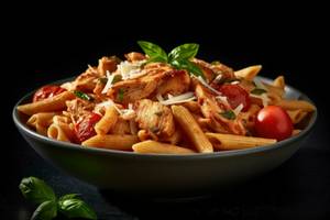 Veg red sauce pasta