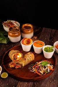 Paneer Tikka Masala Roll