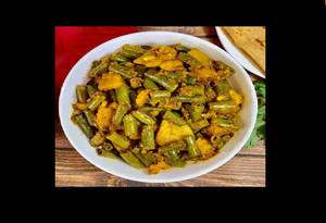 Green Vegetable Curry-1 (   Flower + Peas)