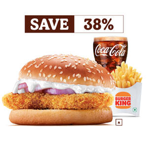 Crispy Chicken Burger + Fries (Reg) + Coca Cola
