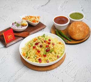 Indori Poha + Dal Kachori  Combo