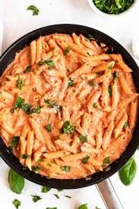 Pink sauce pasta