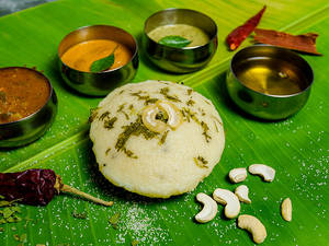 Rava Idli  With Ghee (1 Pc)