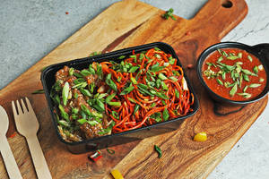 Schezwan Noodles With Veg Manchurian