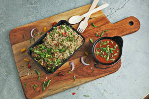 Veg Manchurian With Veg Fried Rice