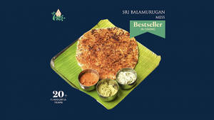 Poondu Podi Onion Uttapam