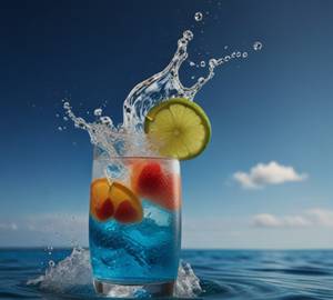 Blue Lagoon Mocktail