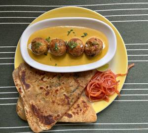 Malai Kofta with Masala Paratha