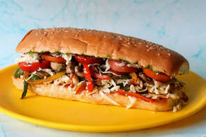 Grilled Veggie Parmesan Cubano Sandwich - Half