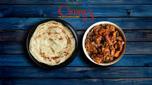 3 Porotta + Chilli Chicken (500 Ml)