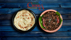 3 Porotta + Beef Fry