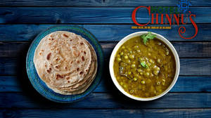 3 Chapathy + Green Peas Masala (500 Ml)