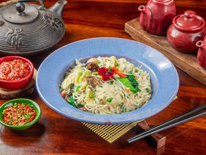 Lemon Wheat Noodles With Exotic Veggies