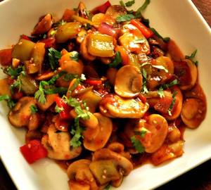 Chilli Mushroom Dry