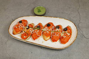 Fusion Tikka Makhni Bruchetta