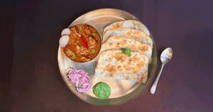 Chicken Tikka Masala & Kulcha [2] Thali