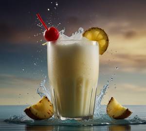 Frozen Pina Colada Mocktail