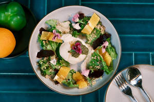 Beet Quinoa Burrata Salad