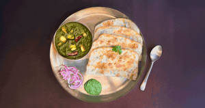 Saag Paneer & Kulcha [2] Thali