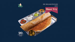 Ghee Poondu Podi Roast Dosa
