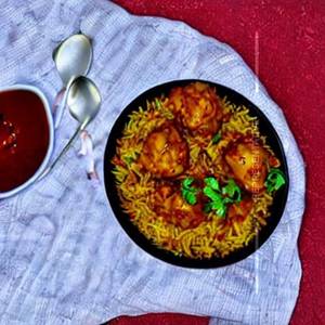 Chicken Schezwan Manchurian Rice