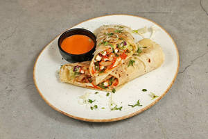 Spicy Honey Mustard Paneer Wrap
