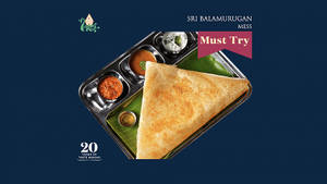 Paruppu Podi Roast Dosa