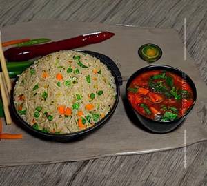 Veg Triple Schezwan Fried Rice
