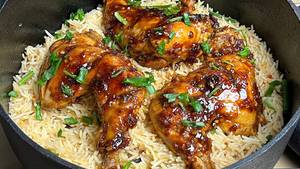 Chicken honey al faham mandi