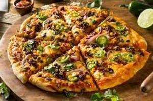 Mexican chicken pizza