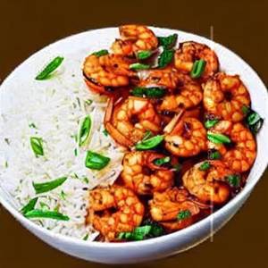 Prawns Burnt Garlic Rice