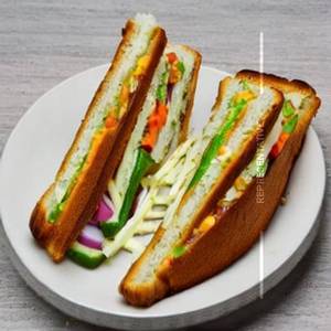 Vegetable Cheese Toast Sandwich