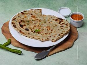 Paneer paratha butter